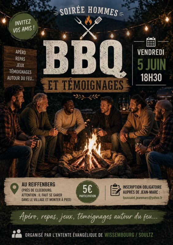 Soirée hommes BBQ et témoignages